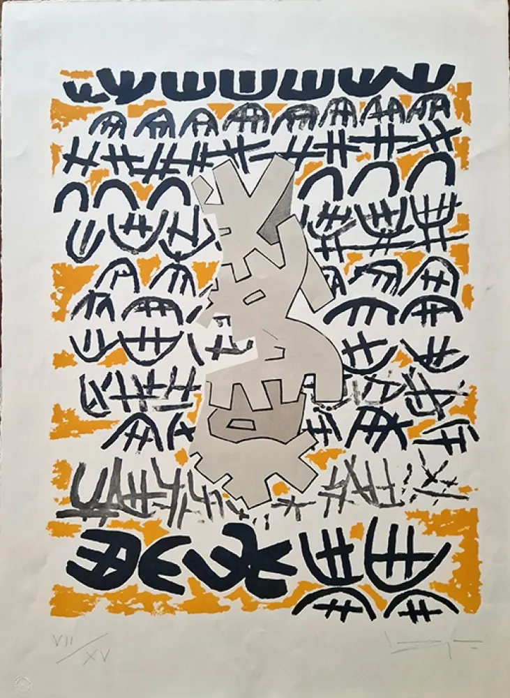 Litografia Capogrossi - Opale 4