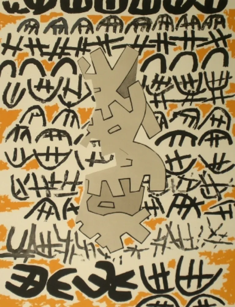 Litografia Capogrossi - Opale n.4