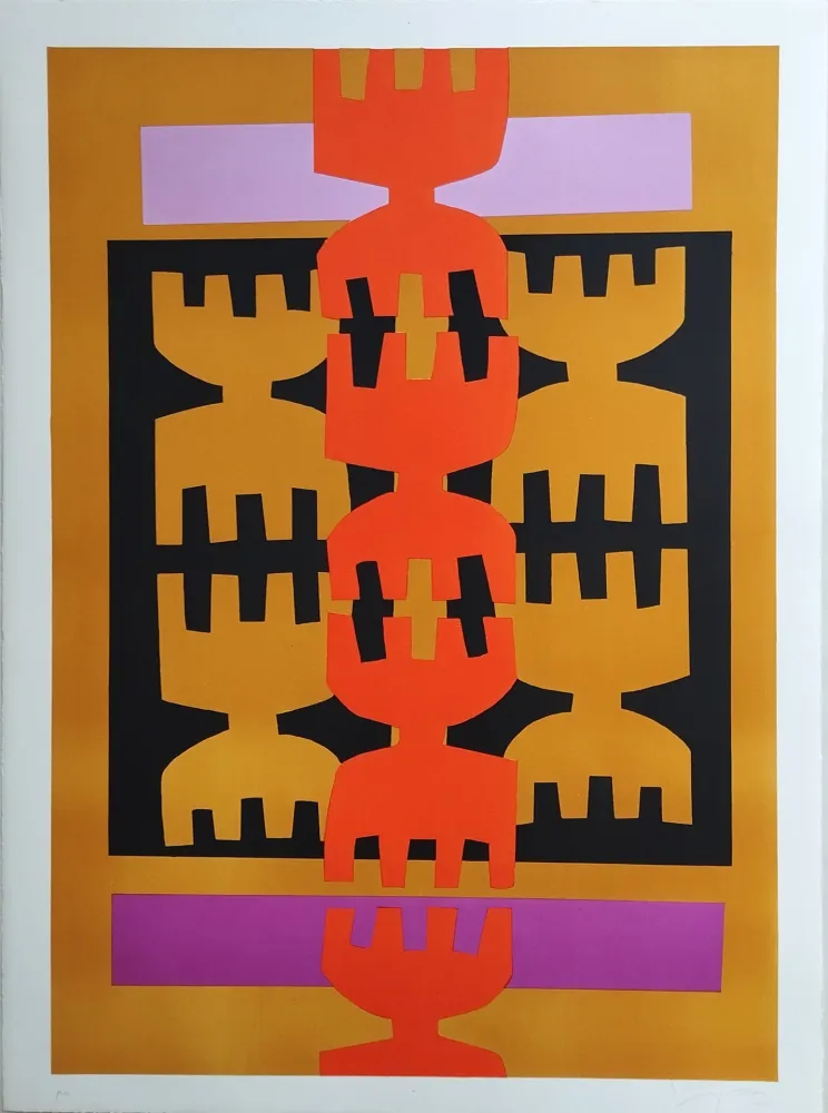 Litografia Capogrossi - Quarzo 4