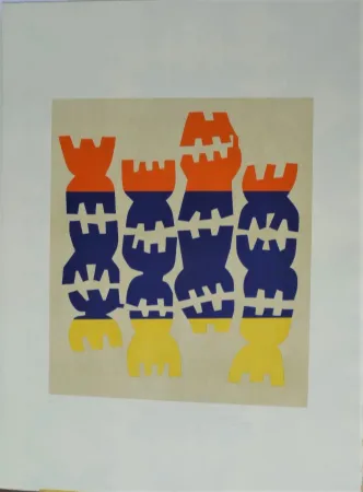 Litografia Capogrossi - Quarzo 5