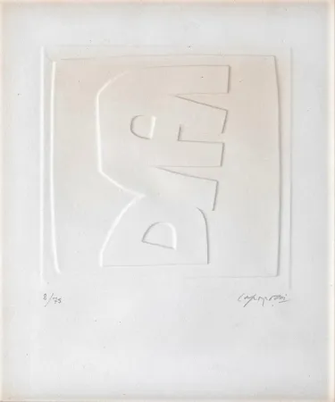 Rilievo Capogrossi - Rilievo bianco