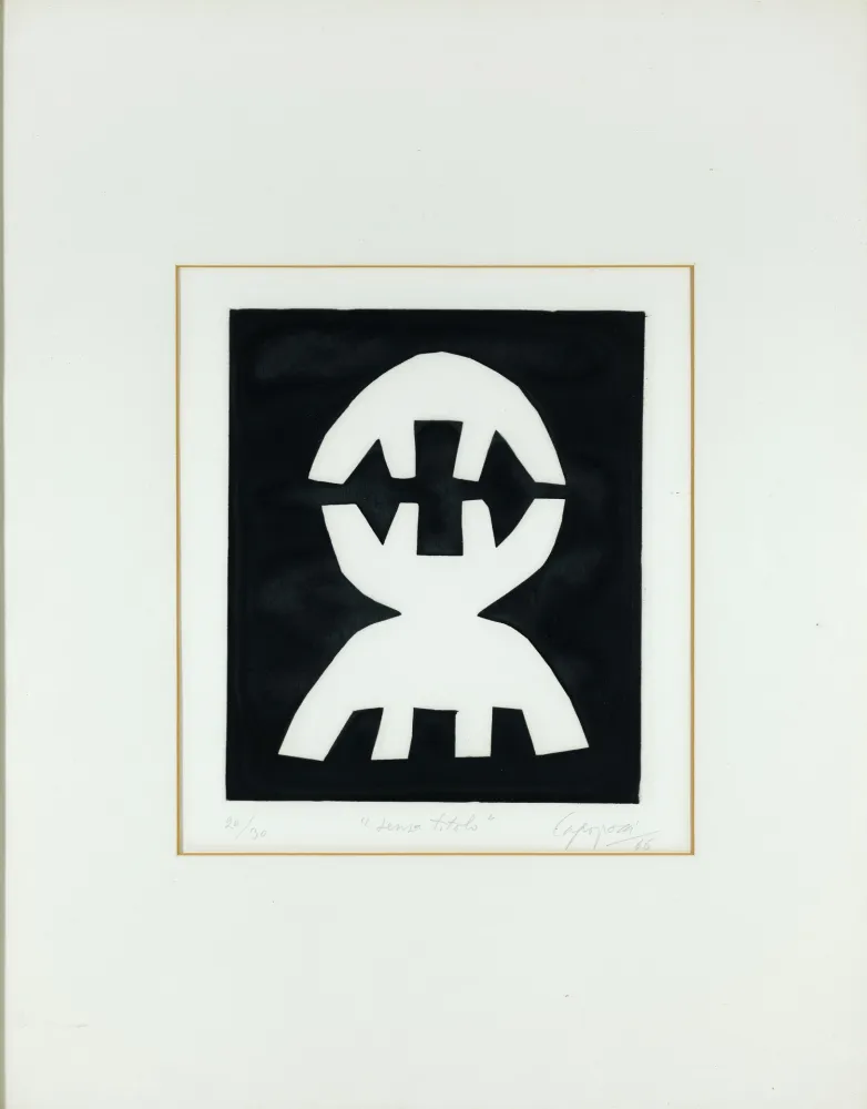 Acquatinta Capogrossi - Senza titolo