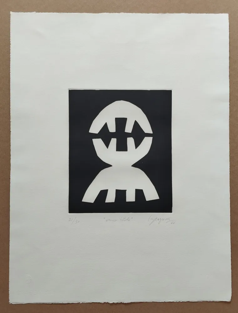 Acquatinta Capogrossi - Senza titolo (Ricerca n.20)