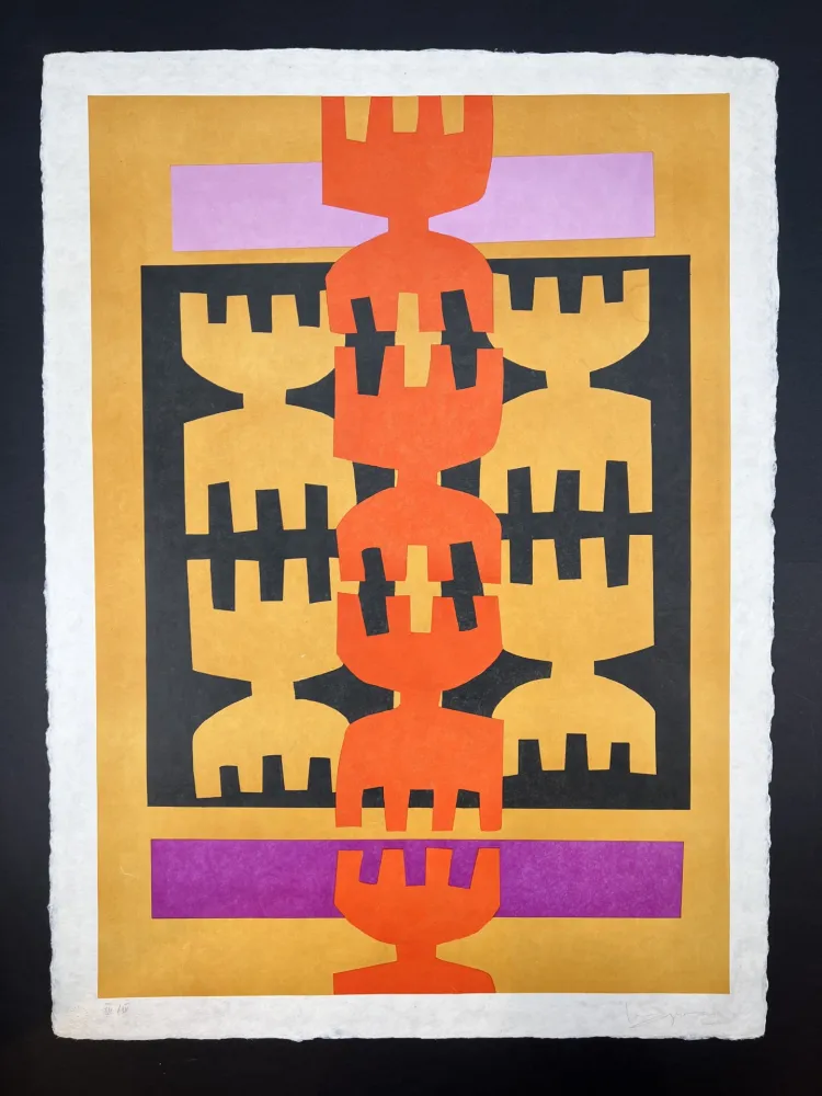 Litografia Capogrossi - Untitled