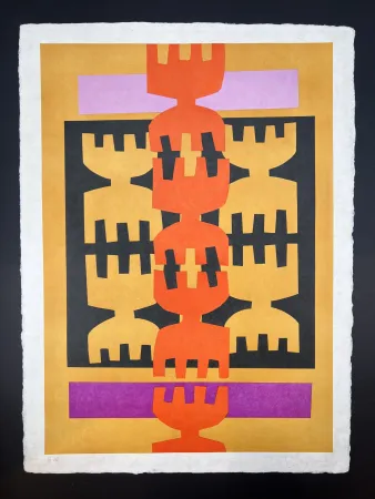 Litografia Capogrossi - Untitled