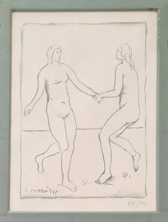 Litografia Carra - Fanciulle