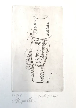 Acquaforte Carra - Il poeta
