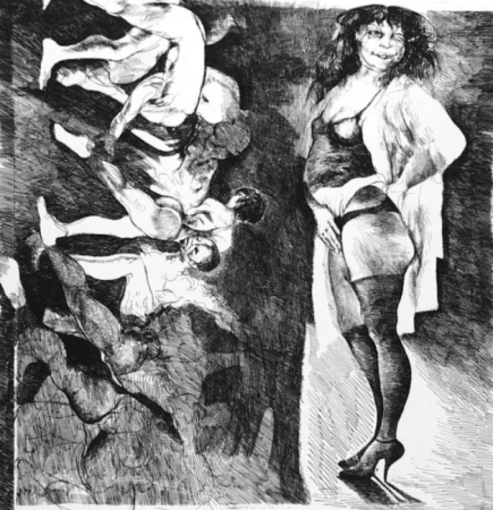 Acquaforte Carrera - La strada