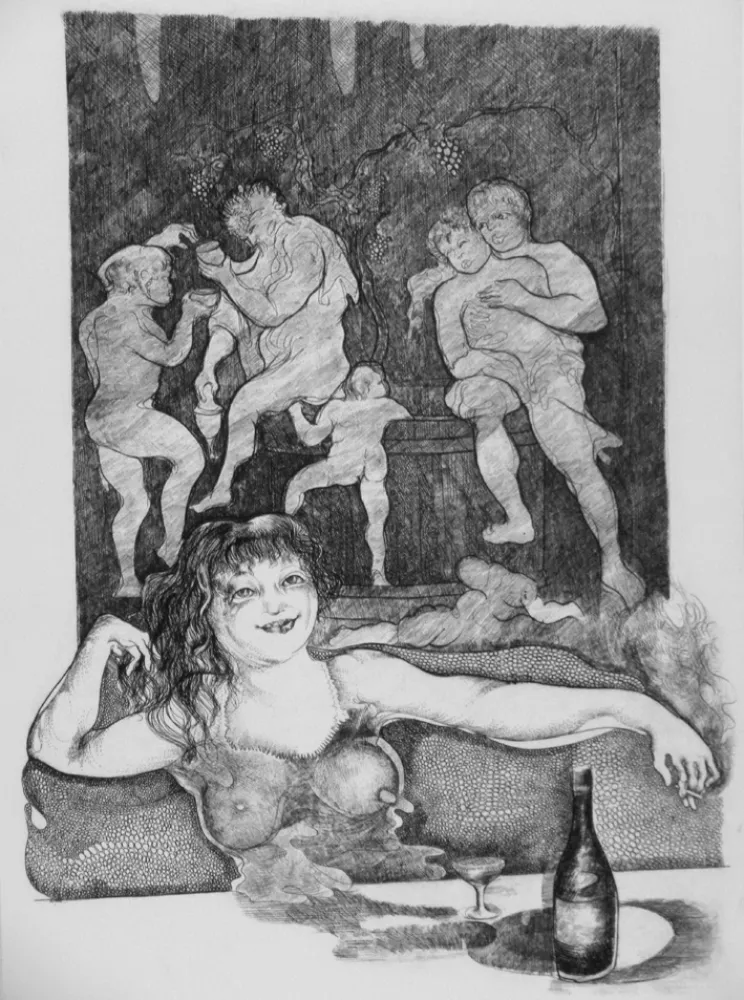 Acquaforte Carrera - L'attesa n.1