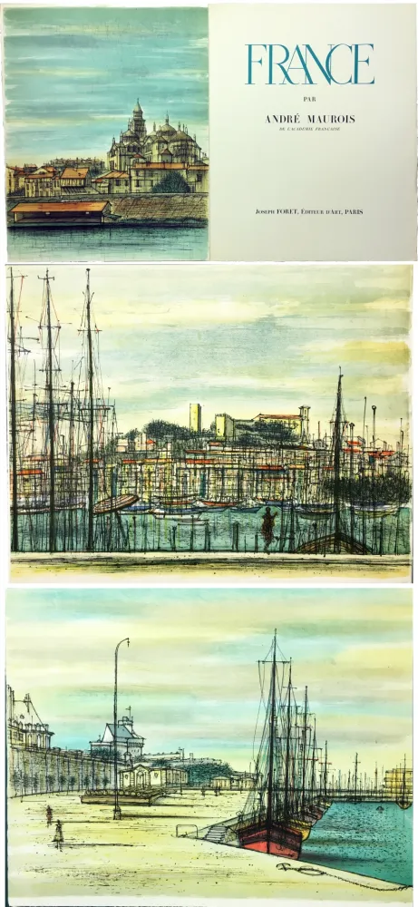 Libro Illustrato Carzou - André Maurois : FRANCE (1959)