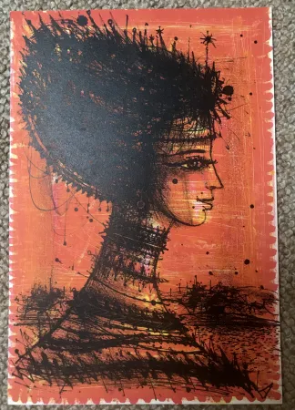 Litografia Carzou - Femme