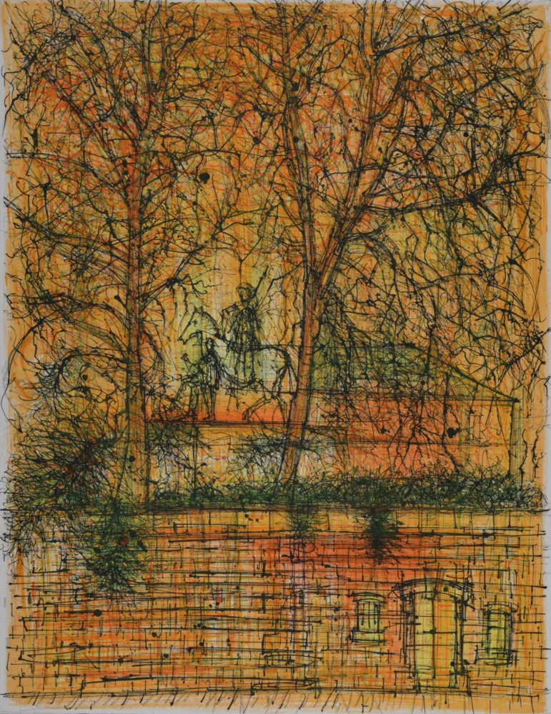 Litografia Carzou - Homme à cheval, 1962