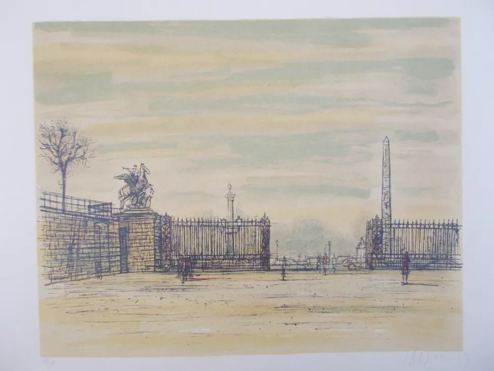 Litografia Carzou - La Concorde