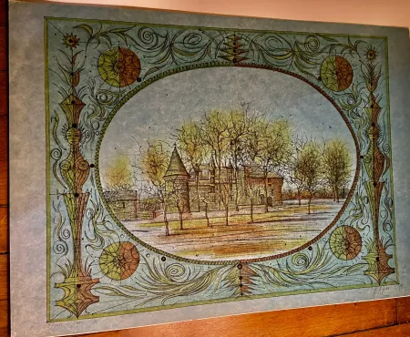 Litografia Carzou - Le Château de Rochechouart