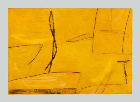 Acquaforte E Acquatinta Cascella - Composizione gialla