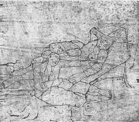 Incisione Su Legno Casorati - Ragazze al mare