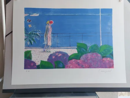 Litografia Cassigneul  - LA CROISETTE(1983)