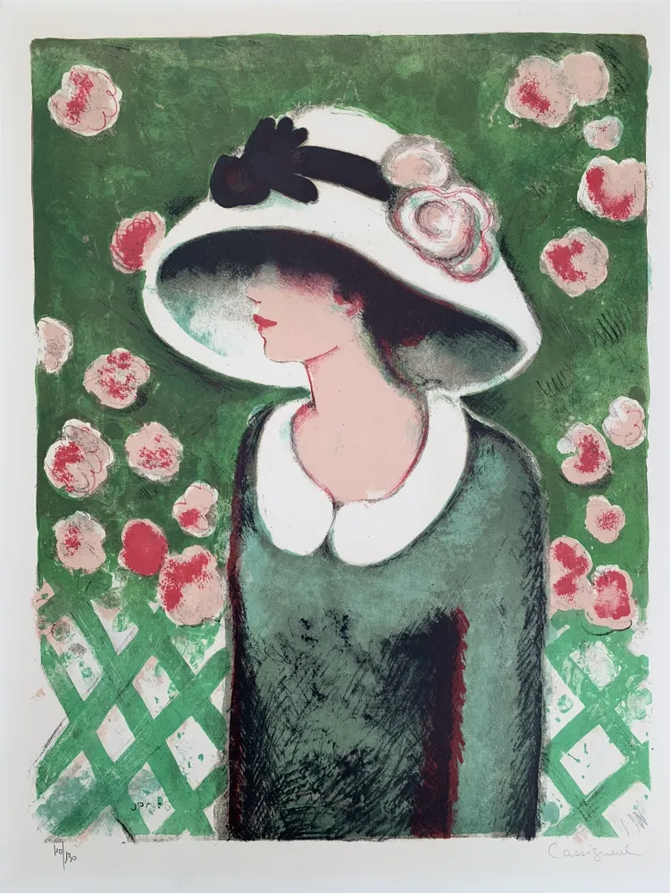 Litografia Cassigneul  - La Roseraie