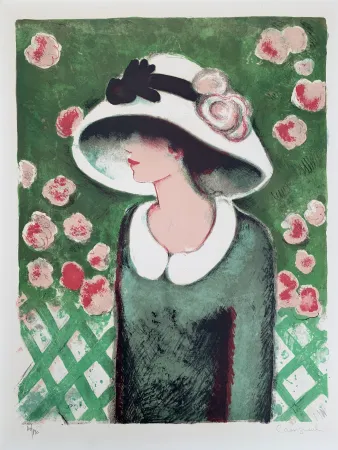 Litografia Cassigneul  - La Roseraie