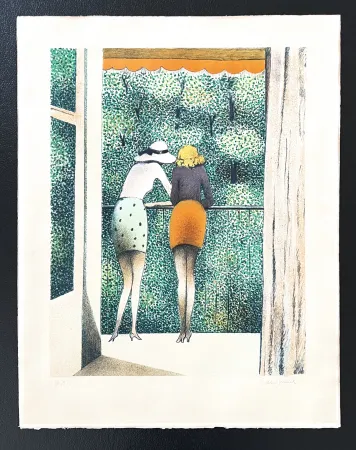 Litografia Cassigneul  - Les deux amis 