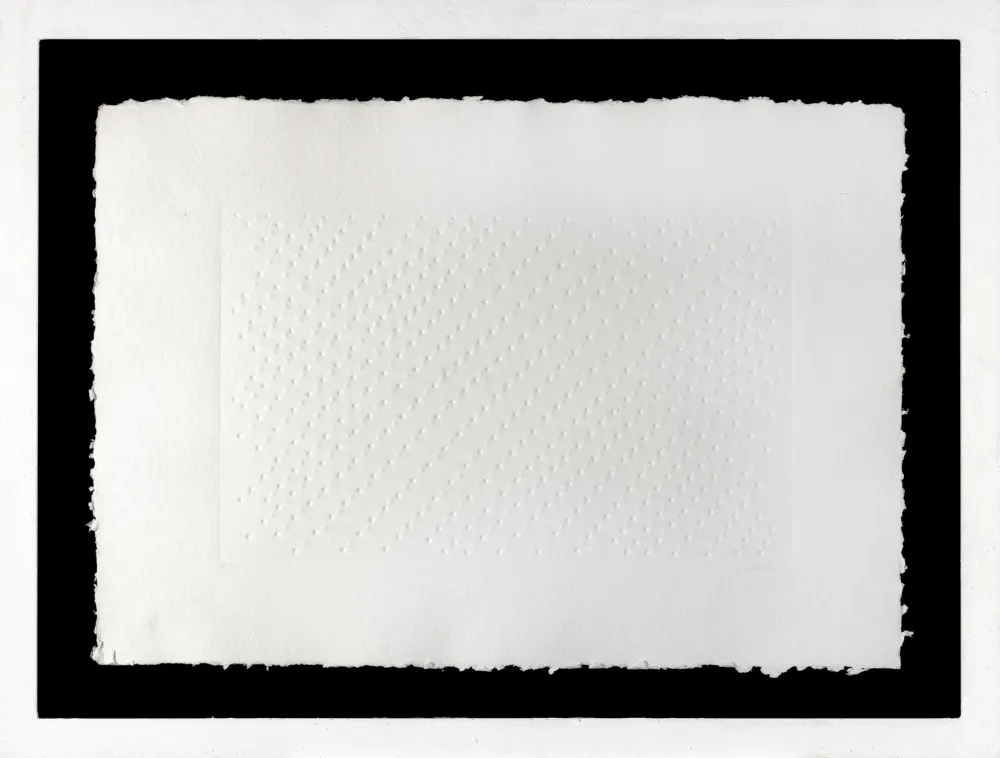 Multiplo Castellani - Enrico Castellani (1930 - 2017) - Superficie Bianca- Calcography on paper -1969