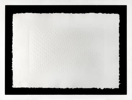 Multiplo Castellani - Enrico Castellani (1930 - 2017) - Superficie Bianca- Calcography on paper -1969