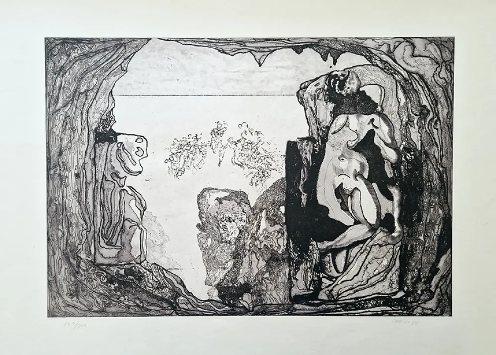 Acquaforte E Acquatinta Castillo - Omaggio a Michelangelo