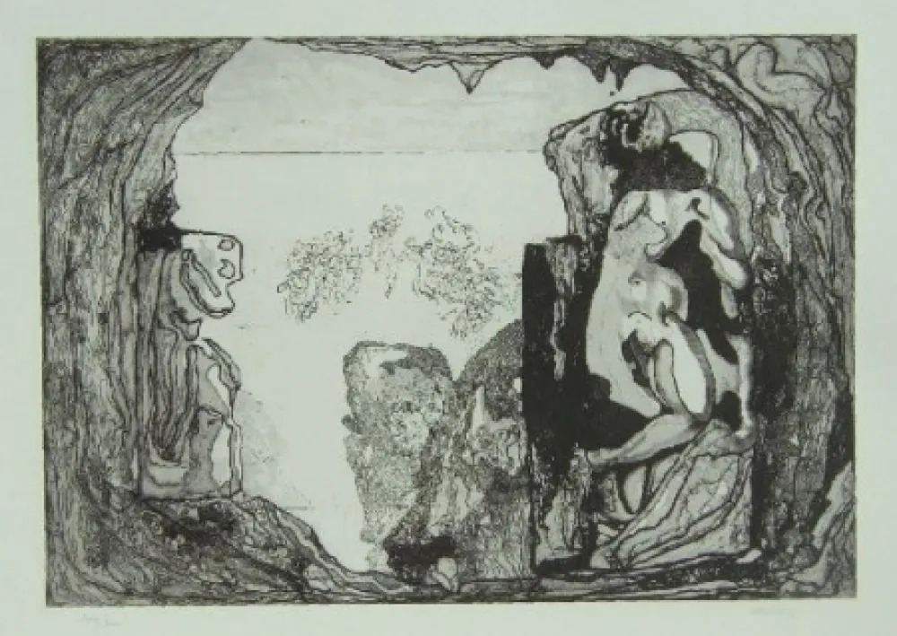 Acquaforte Castillo - Omaggio a Michelangelo