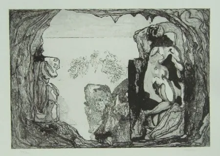 Acquaforte Castillo - Omaggio a Michelangelo