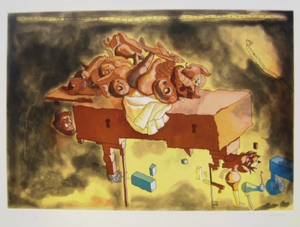 Litografia Castillo - The Manhattan Bank