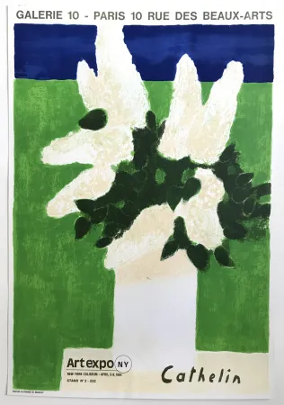 Manifesti Cathelin - Galerie 10 Paris / Art expo N.Y.