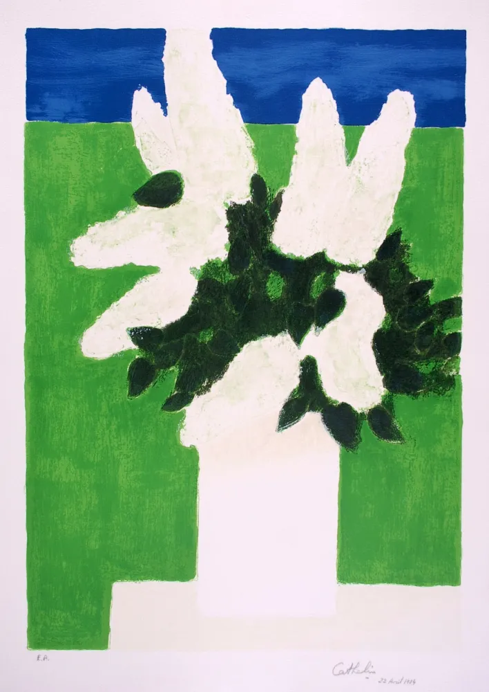 Litografia Cathelin - Les Lilas - The Lilac