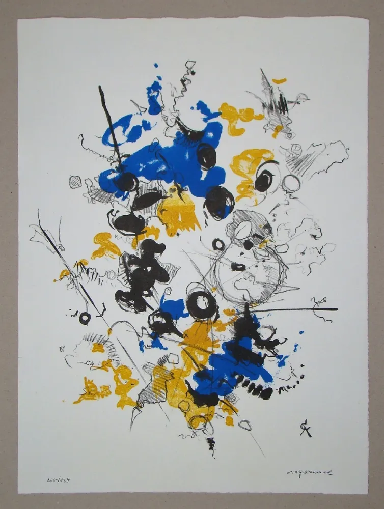 Litografia Cavael - Abstrakte Komposition