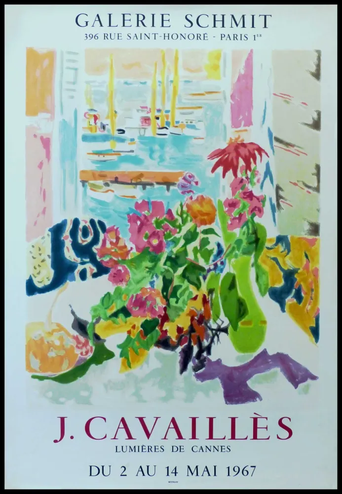 Manifesti Cavailles - J.CAVAILLÈS GALERIE SCHMIT - LUMIÈRES DE CANNES