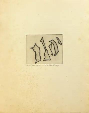 Incisione Celan Lestrange - Nos frères/ Unsere Brüder 