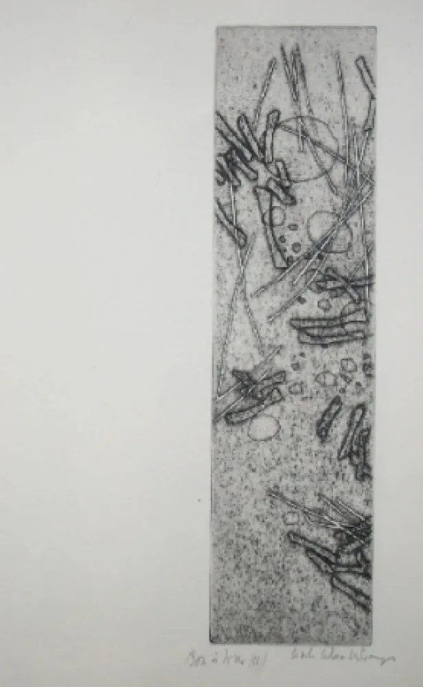 Incisione Celan Lestrange - Schwarzmaut - 11