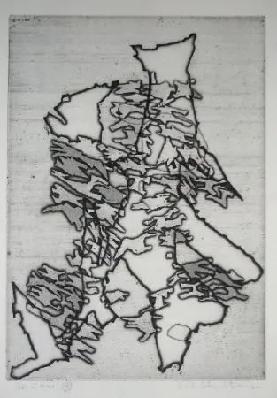 Incisione Celan Lestrange - Schwarzmaut - 13