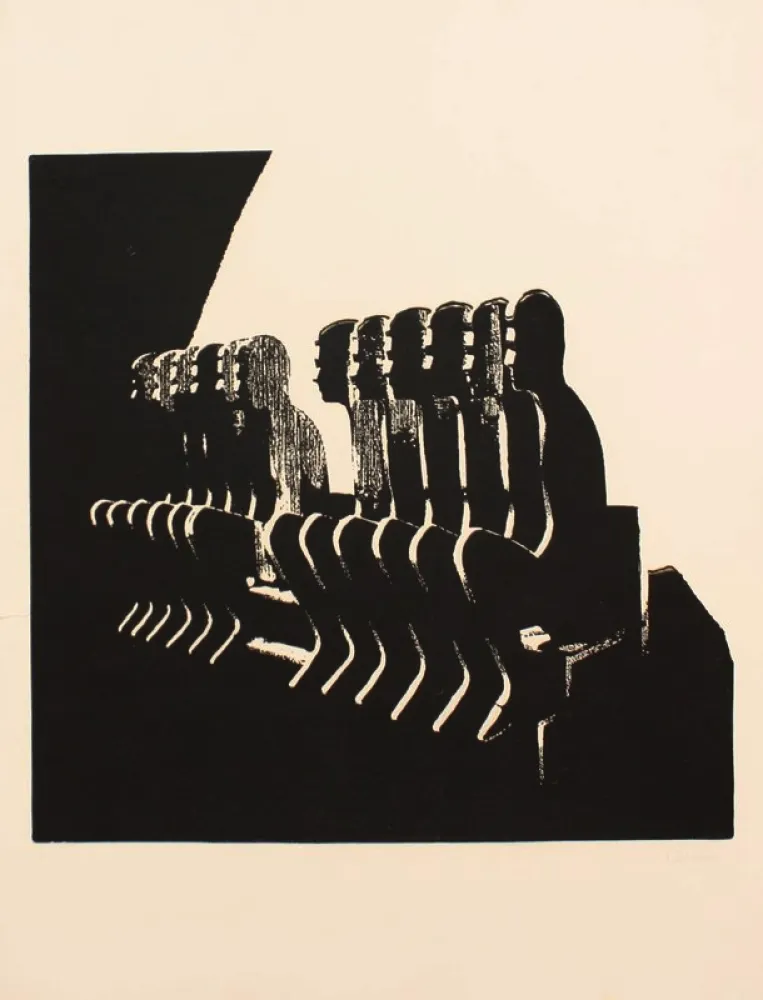 Litografia Ceroli - SENZA TITOLO