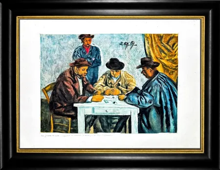 Acquatinta Cezanne - Les joueurs de cartes