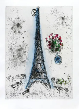 Acquaforte Chagall - Celui qui dit les choses sans rien dire, Planche I
