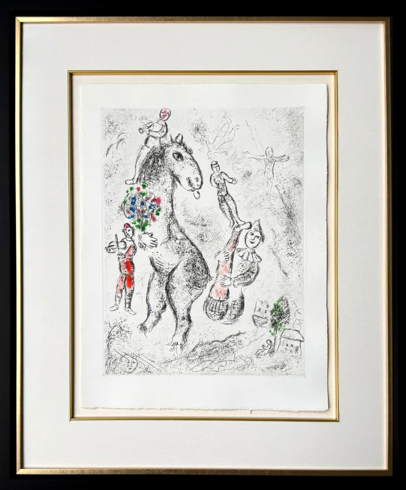 Acquaforte Chagall - Celui qui dit les choses sans rien dire, Planche IX