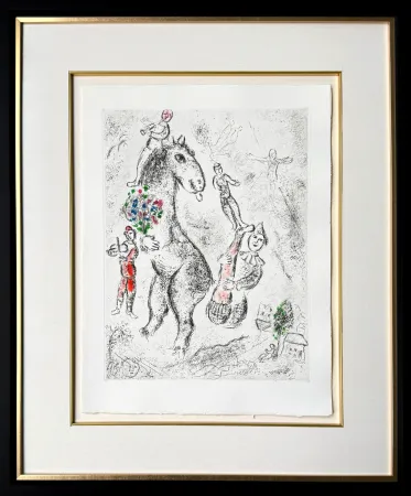 Acquaforte Chagall - Celui qui dit les choses sans rien dire, Planche IX