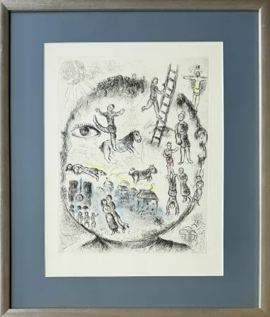 Acquaforte E Acquatinta Chagall - Celui qui dit les choses sans rien dire, Planche V