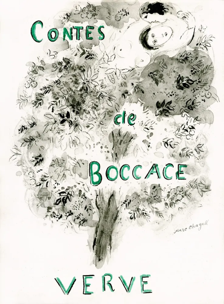 Libro Illustrato Chagall - Contes de Boccace (Revue Verve)