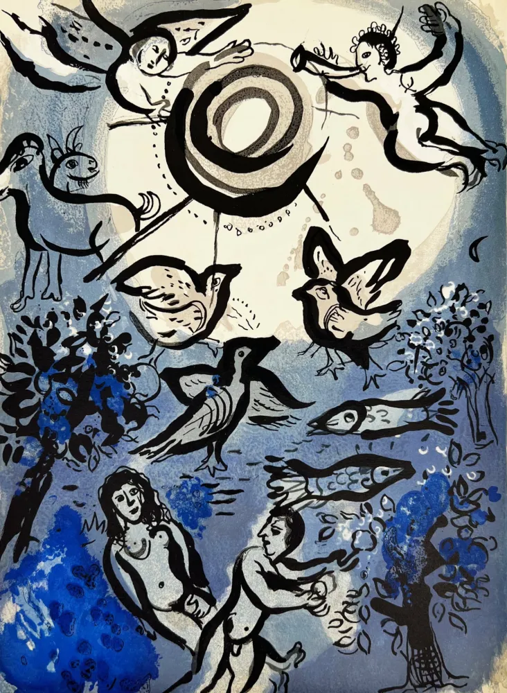 Litografia Chagall - Creation