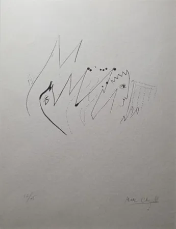 Litografia Chagall - David and Bathsheba