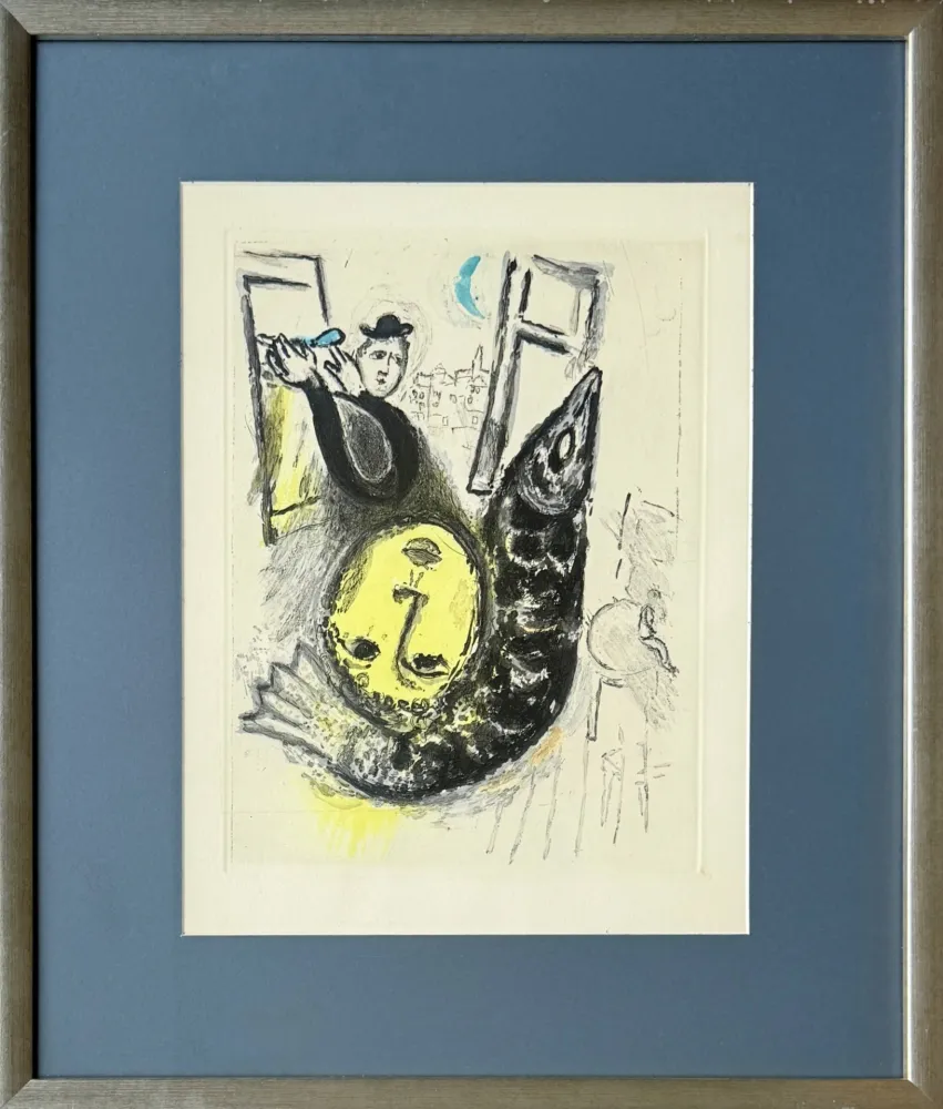 Acquaforte E Acquatinta Chagall - De Mauvais Sujets - Planche II