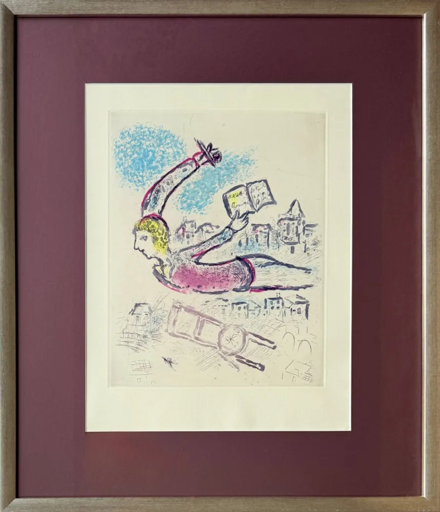 Acquaforte E Acquatinta Chagall - De Mauvais Sujets - Planche V