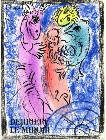 Libro Illustrato Chagall - Derrière Le Miroir N° 132. CHAGALL. 2 LITHOGRAPHIES ORIGINALES EN COULEURS (Octobre 1962)