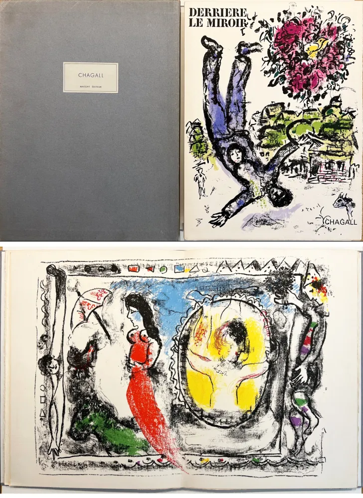 Libro Illustrato Chagall - DERRIÈRE LE MIROIR N° 147 (1964). TIRAGE DE LUXE SUR ARCHES.